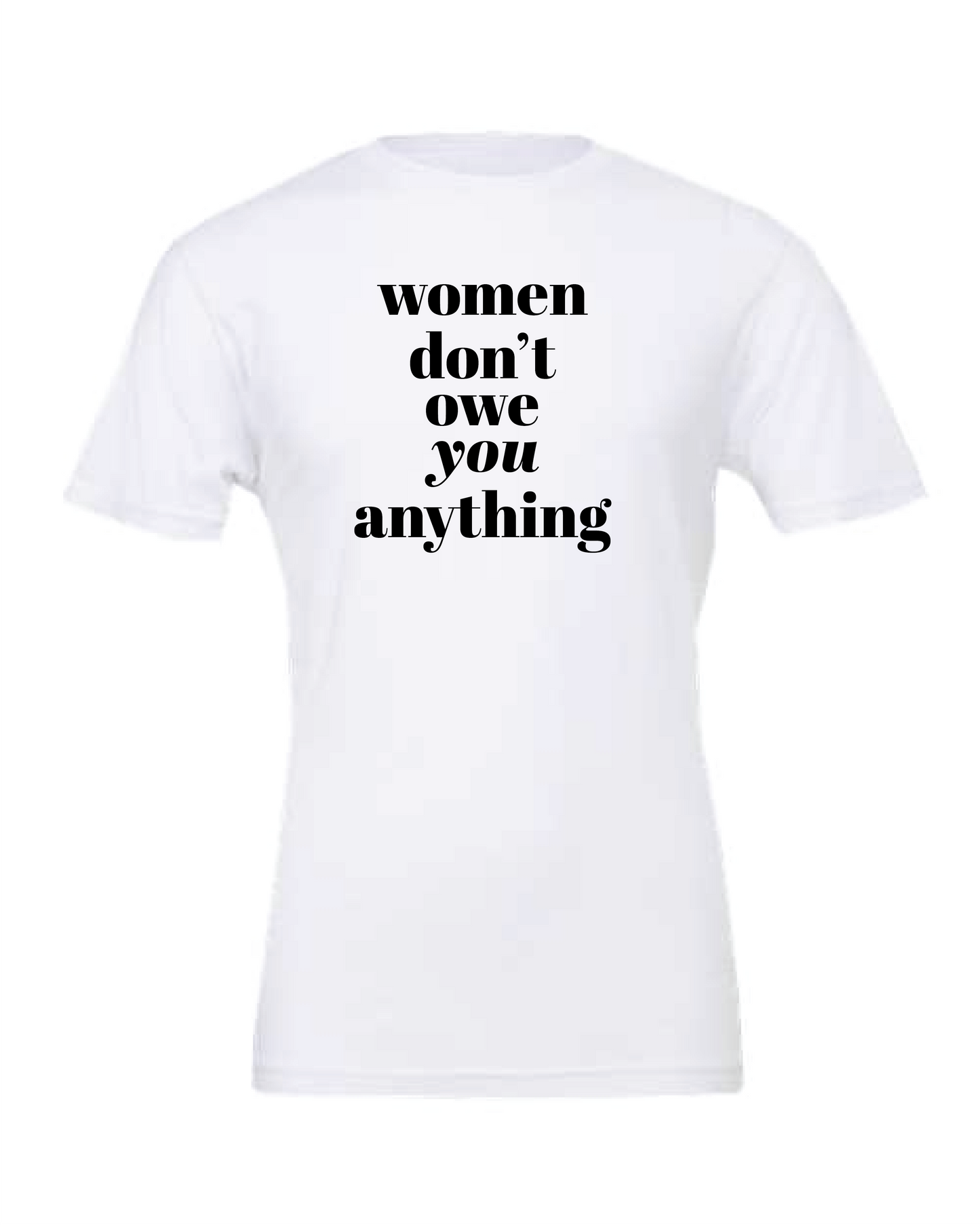 Women Don't Owe You Anything Short Sleeve Heavyweight Tee