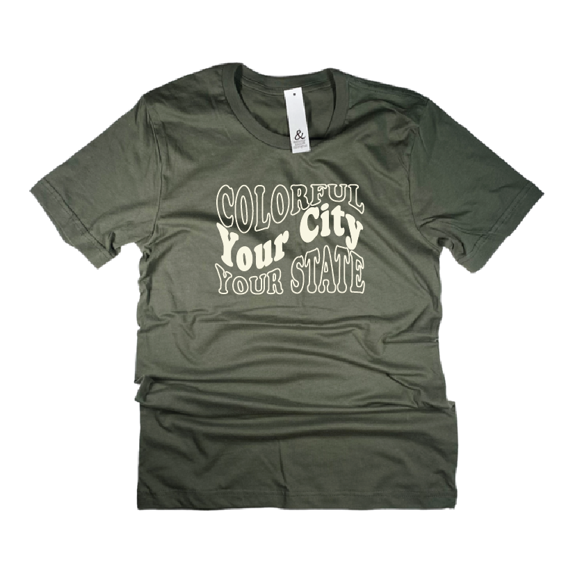 Colorful Your City Colorado Tee