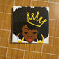Afro Queen Button Magnet