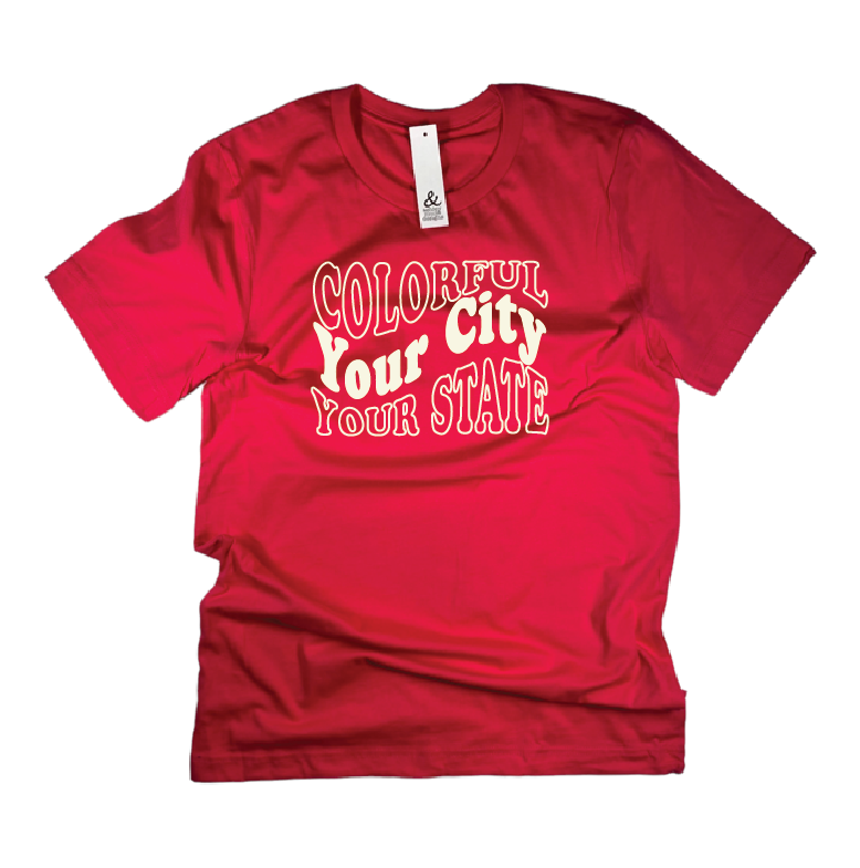 Colorful Your City Colorado Tee