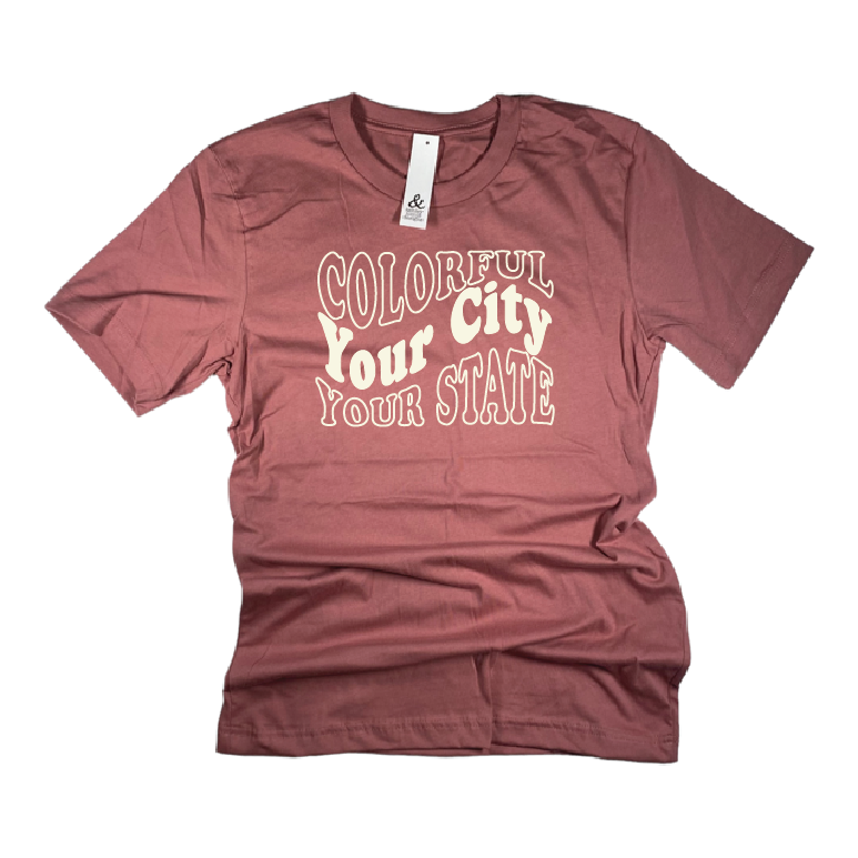 Colorful Your City Colorado Tee