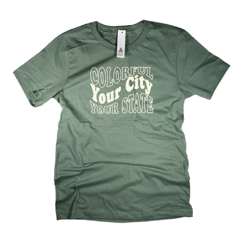 Colorful Your City Colorado Tee