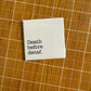 Death Before Decaf Button Magnet
