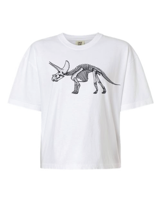 Triceratops Skeleton Graphic T-Shirt