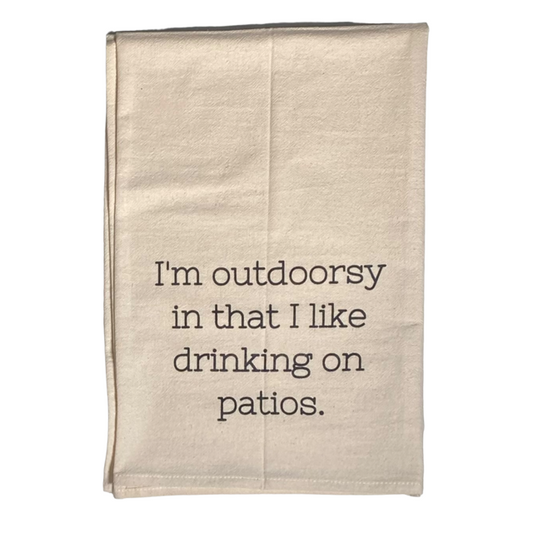 I'm Outdoorsy Kitchen Towel